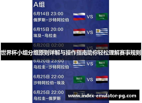 世界杯小组分组原则详解与操作指南助你轻松理解赛事规则